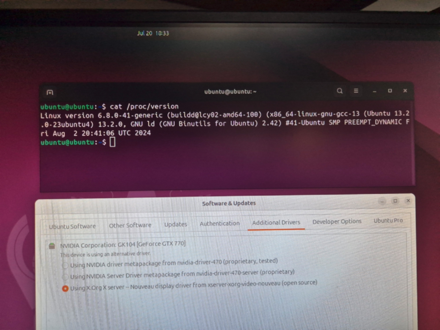 boot sur live 24